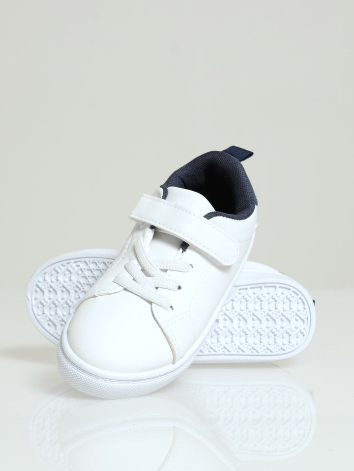 Pre-Boys Sneaker - White/Navy