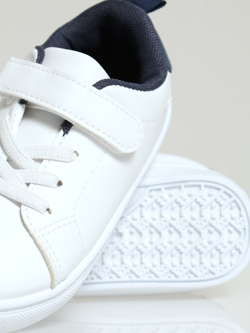 Pre-Boys Sneaker - White/Navy