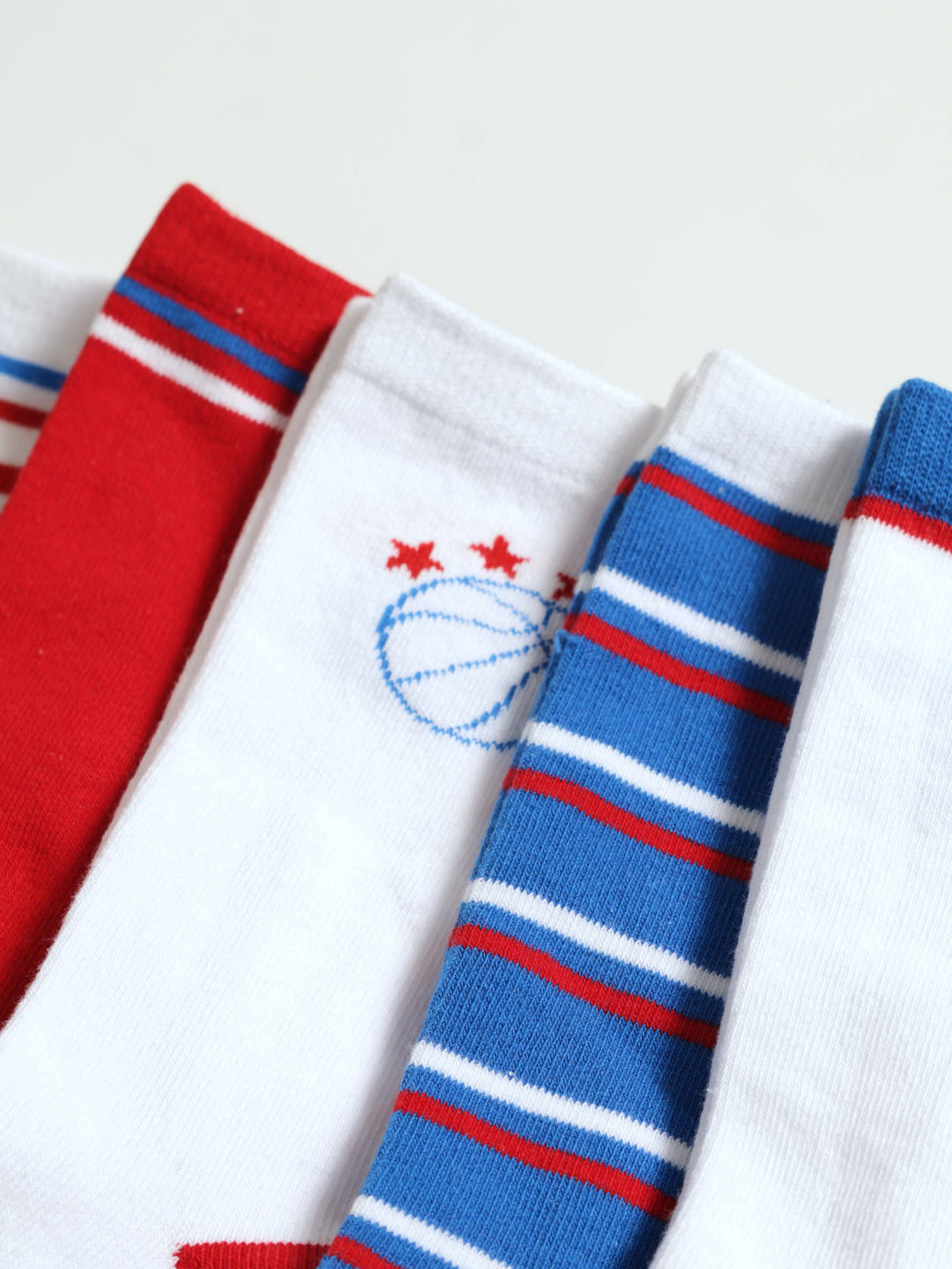 Boys 5 Pack Sport Anklet Socks - White