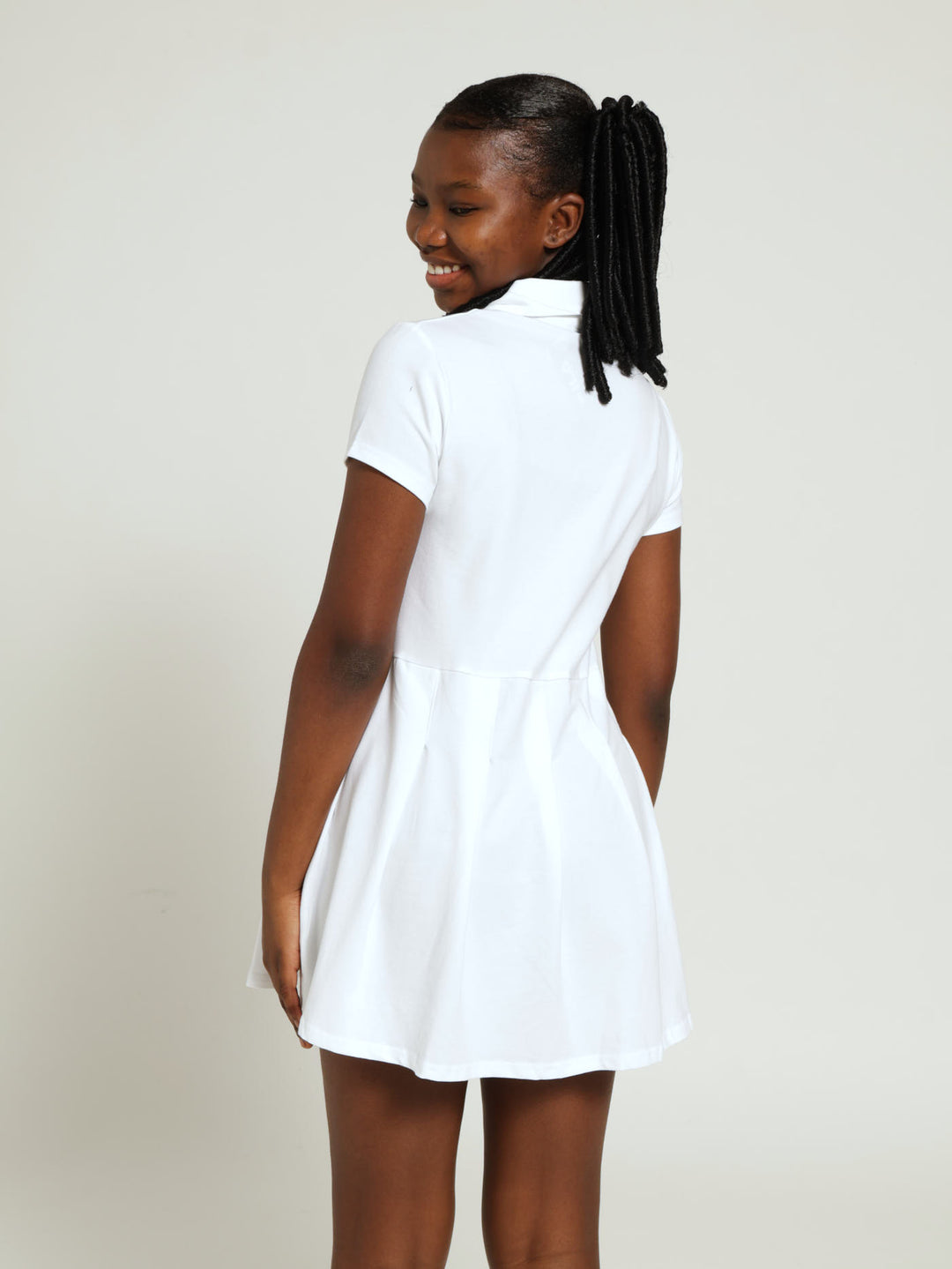 Girls Jessica Dress - White