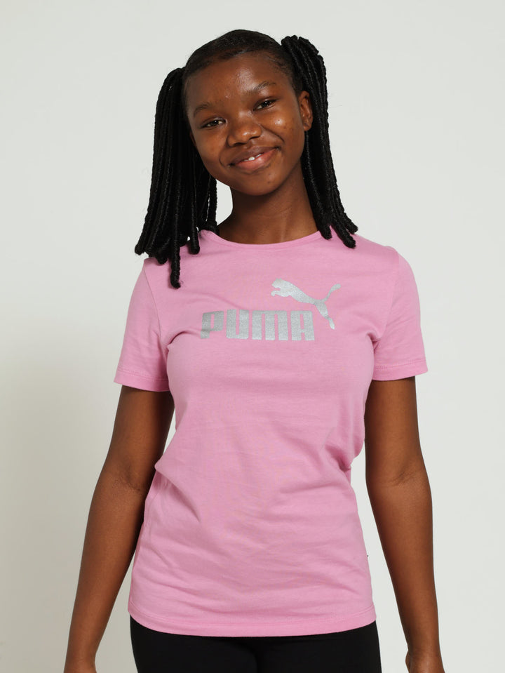Girls Logo Tee - Mauve