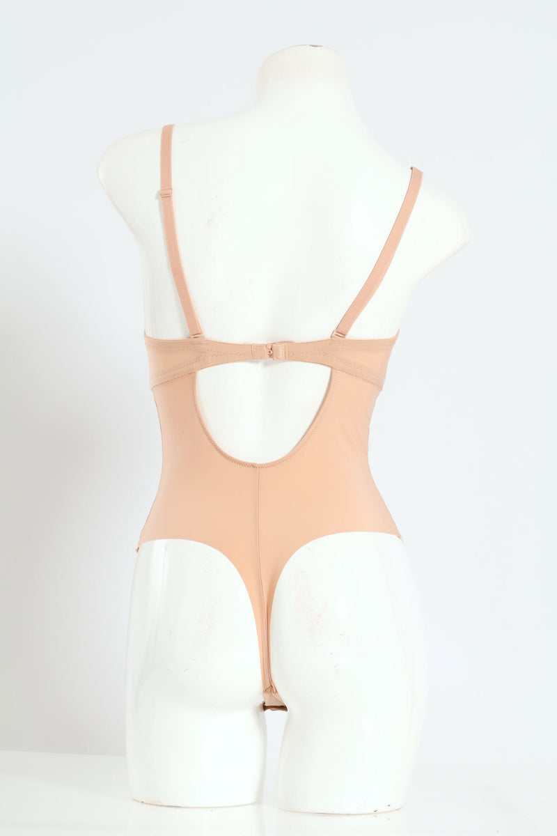 Plunge Push G-String Bodyshaper - Beige