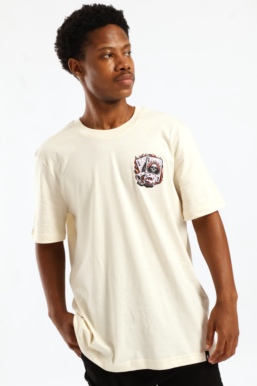 Cards Front & Back Tee - Ecru