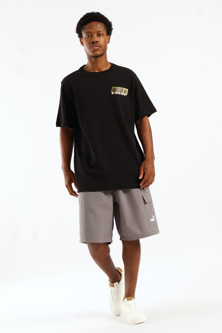 Star Logo Graphic Tee - Black
