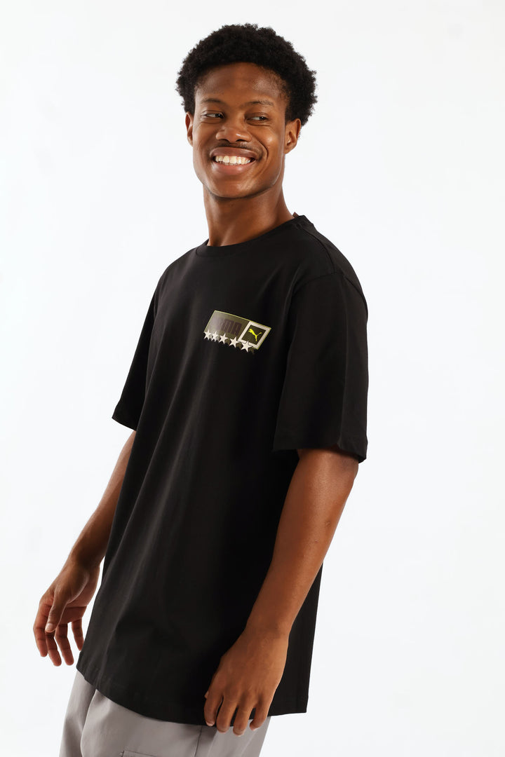 Star Logo Graphic Tee - Black