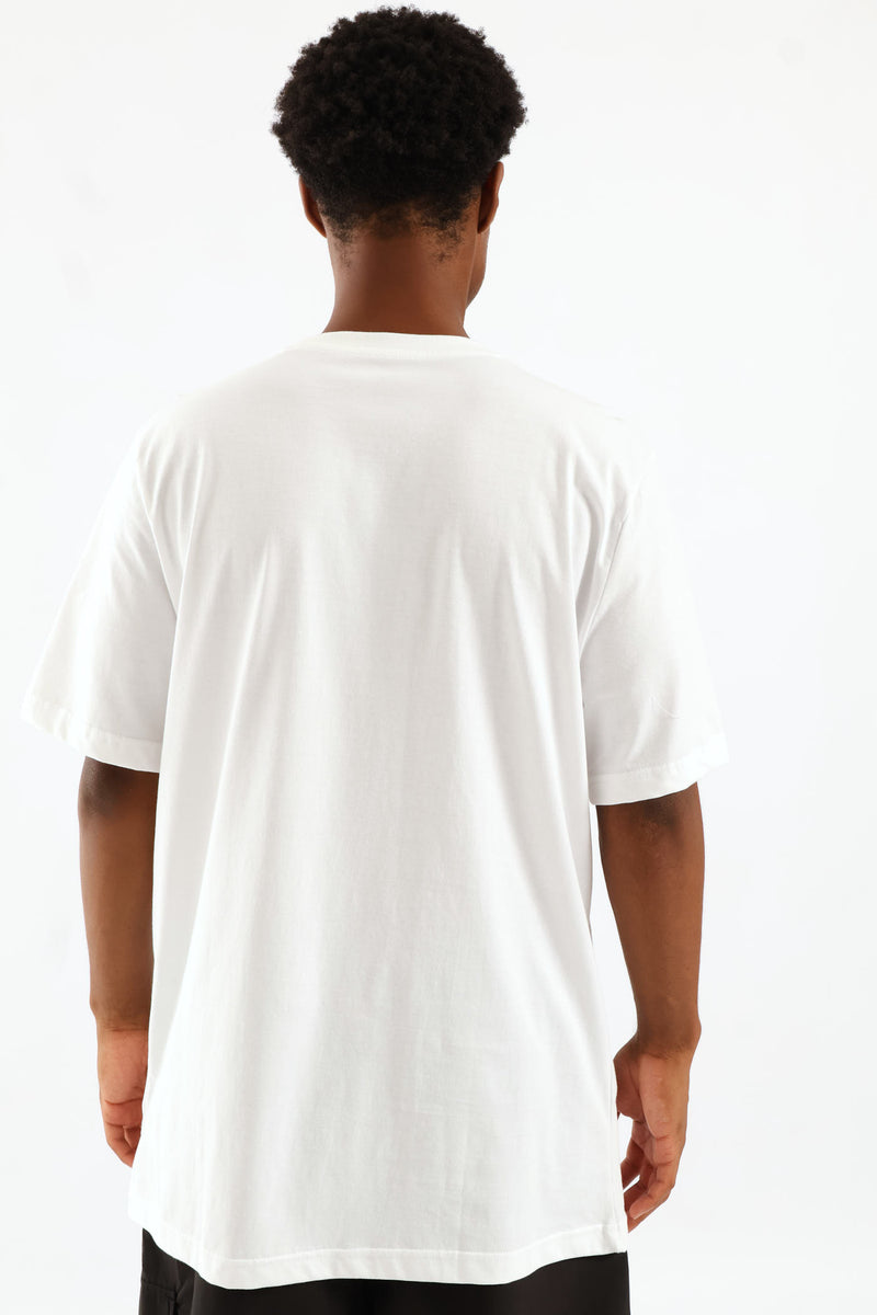 Essential Small Logo Centered Tee - White