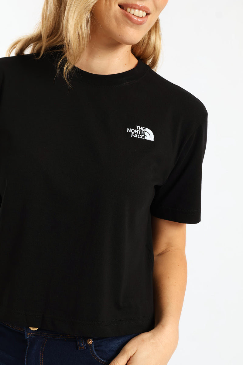 Evolution Simple Dome Crop Relaxed Tee - Black