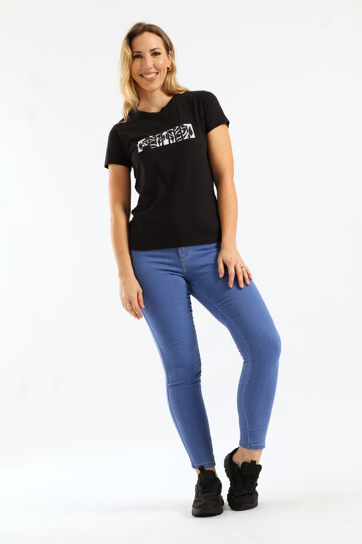 Feline Graphics Tee - Black