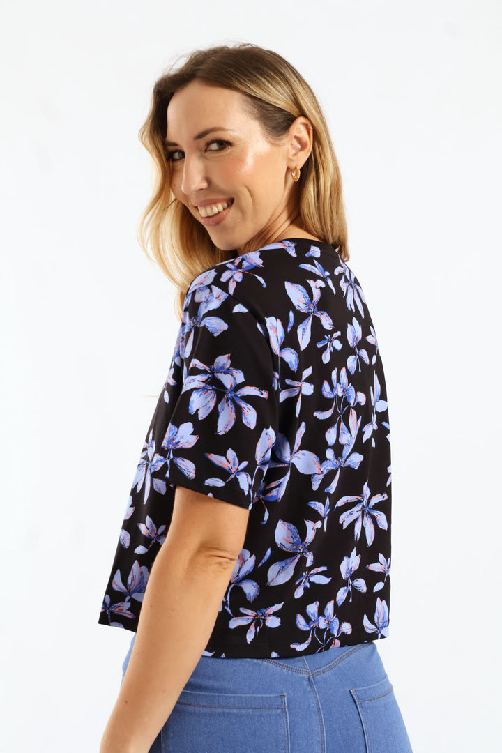 Essential Nature 2.0 Relaxed Print Tee - Black