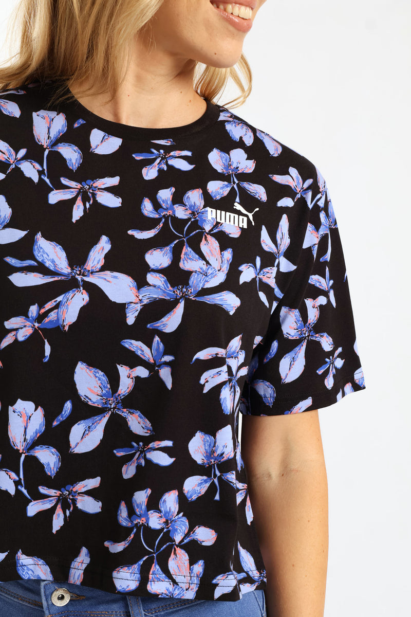 Essential Nature 2.0 Relaxed Print Tee - Black
