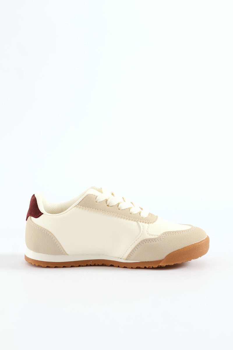 Girls Slimsline Sneaker - Off White