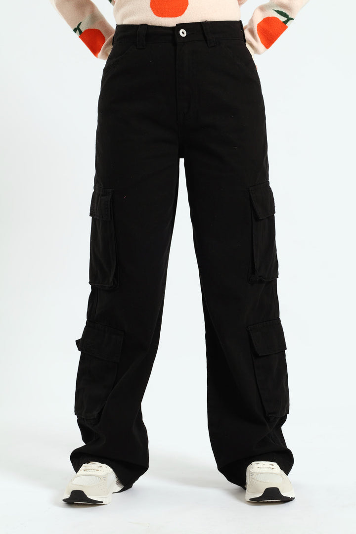 4 Pocket Utility Pants - Black