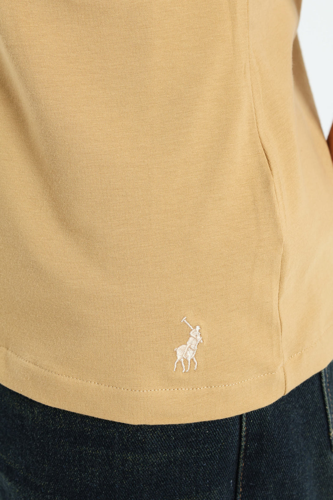 Lily Beaded Tee - Stone