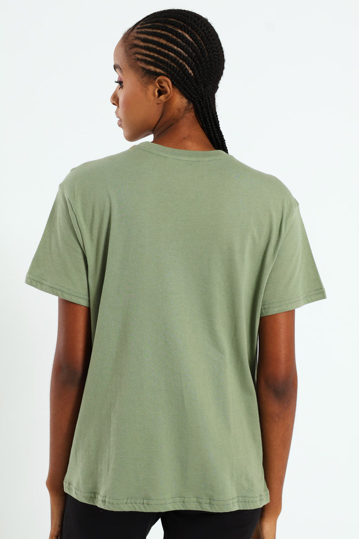 Tropical Toucan Frame Tee - Aqua Mist Green