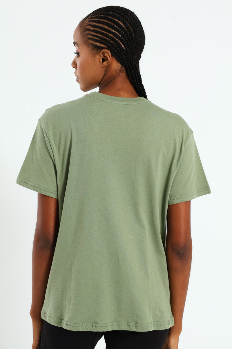 Tropical Toucan Frame Tee - Aqua Mist Green