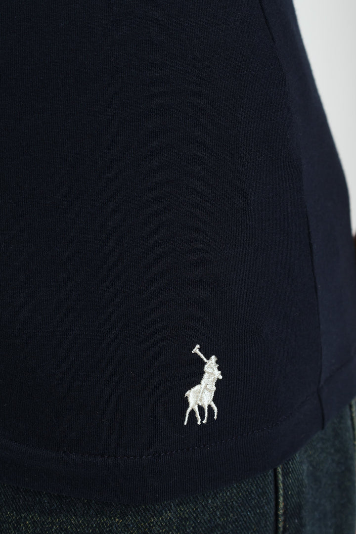 Anele Embellished Tee - Navy