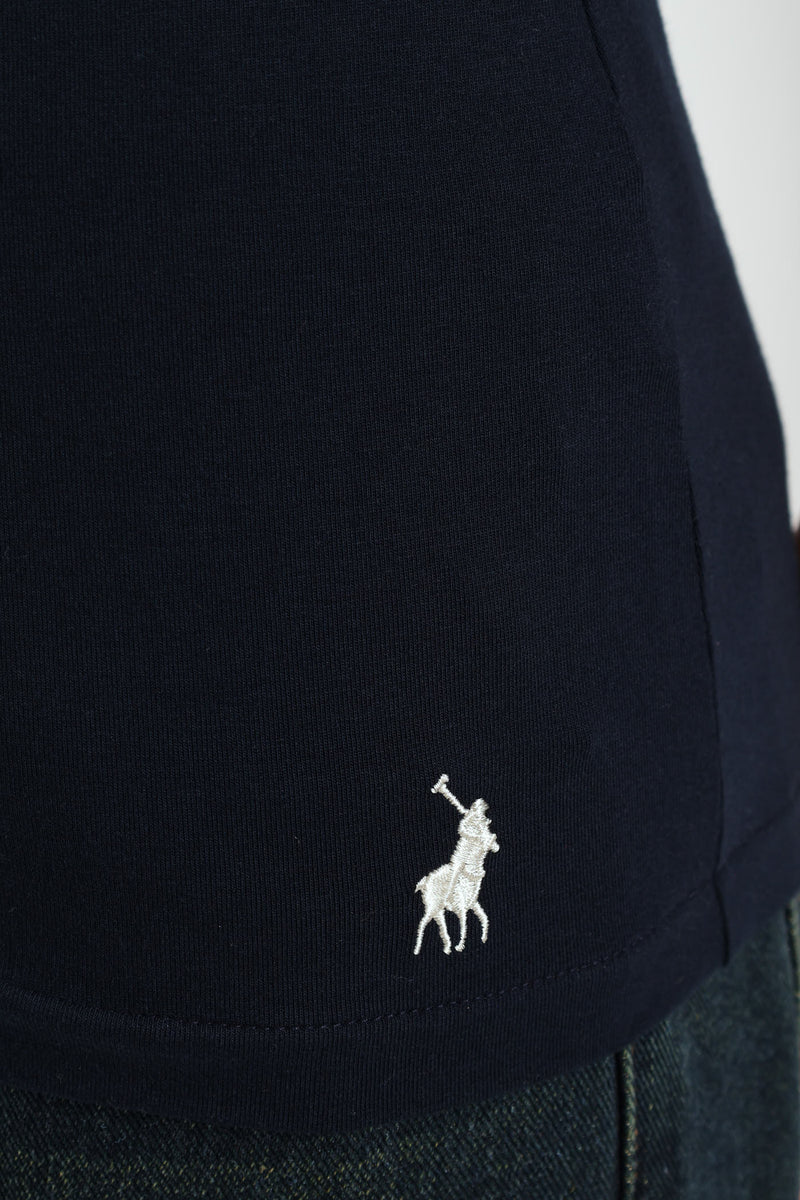 Anele Embellished Tee - Navy