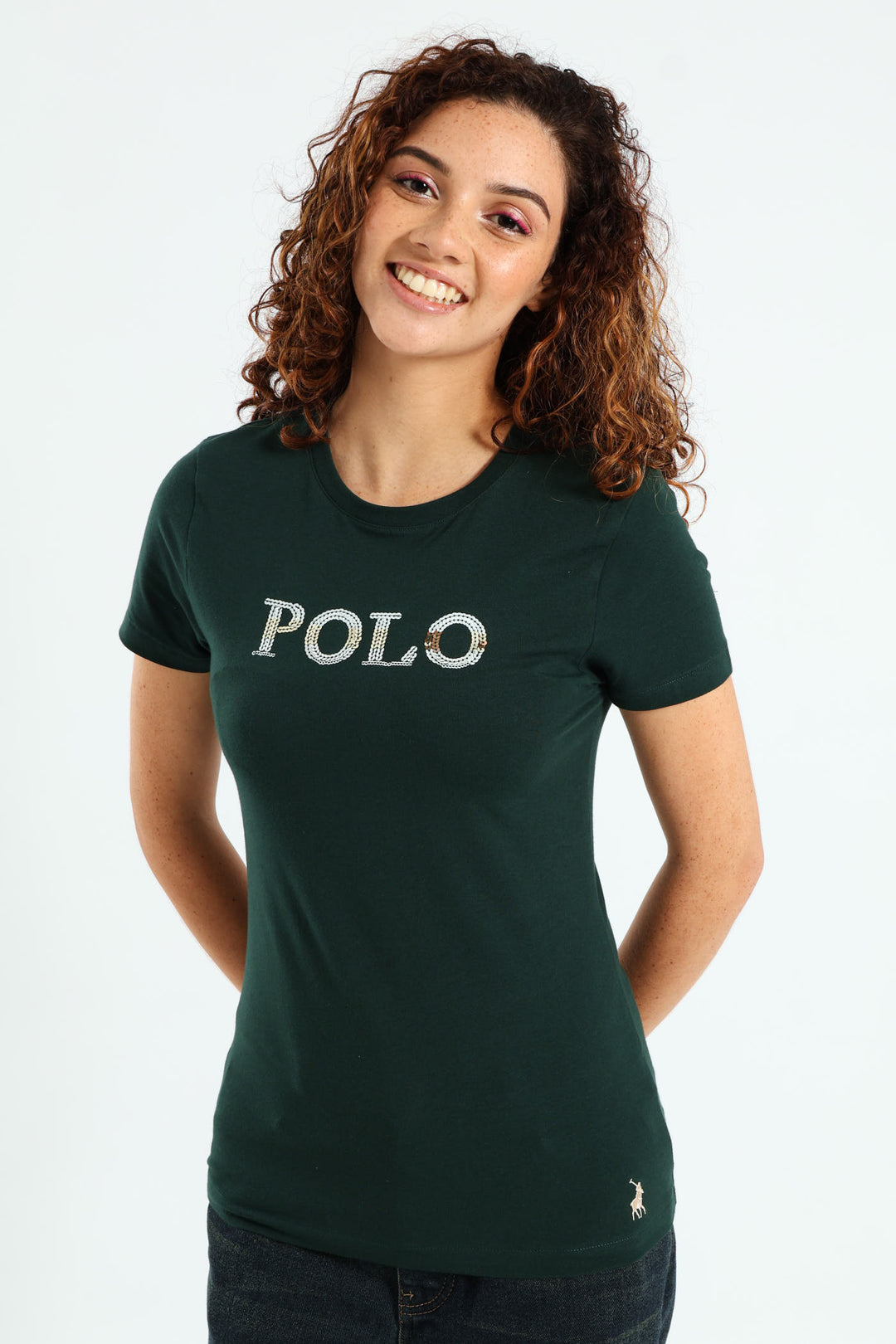 Mbali Sequin Tee - Bottle