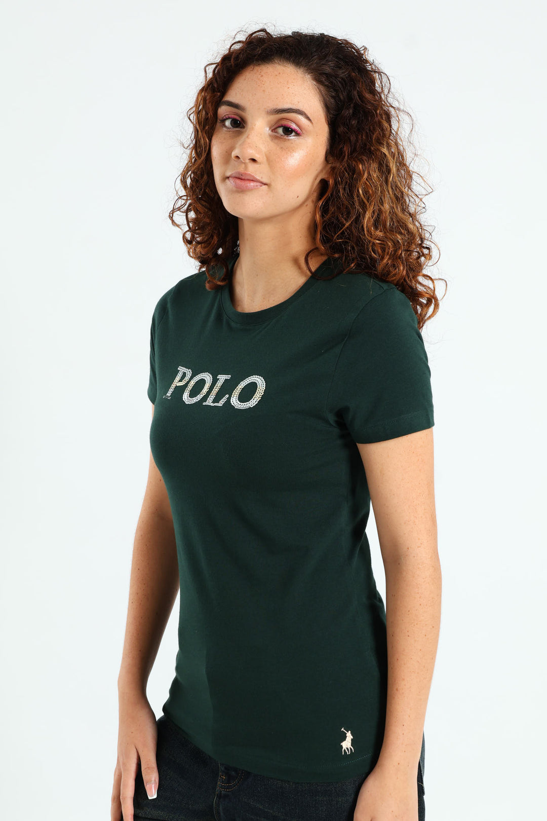 Mbali Sequin Tee - Bottle