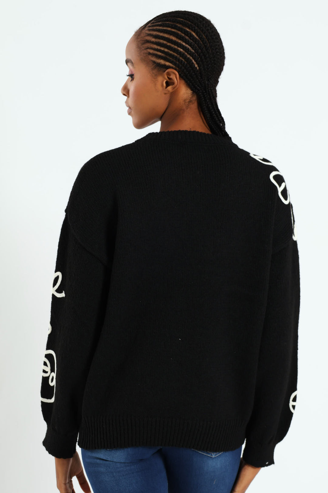 Cornelli Pullover - Black/Cream