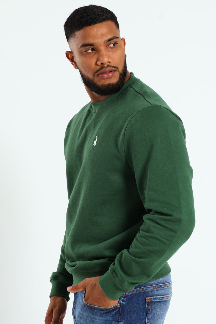 Aakil Sweat Top - Forest Green