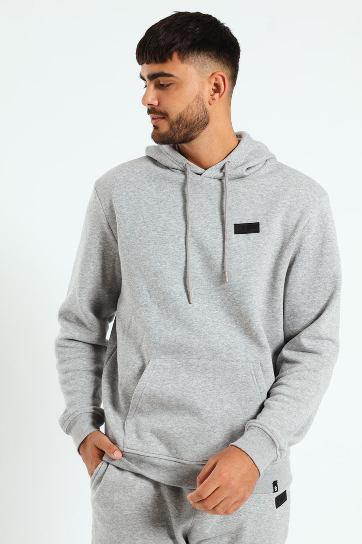 Hoody Track Top - Grey Melange