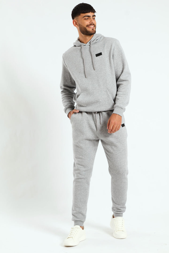 Basic Fleece Jogger - Grey Melange