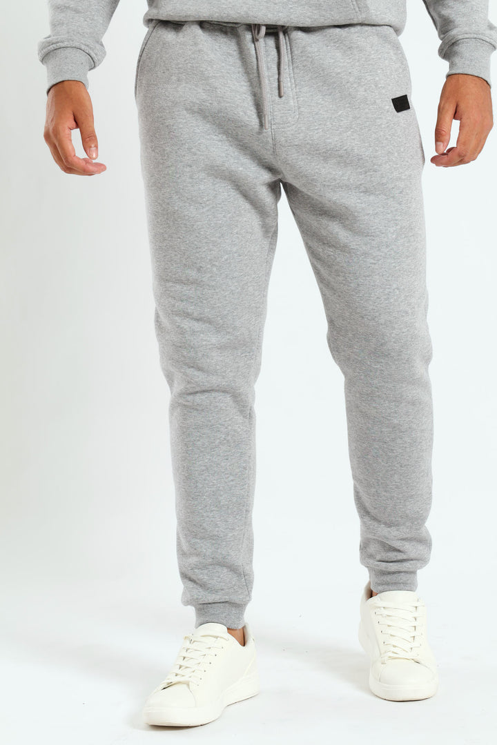 Basic Fleece Jogger - Grey Melange