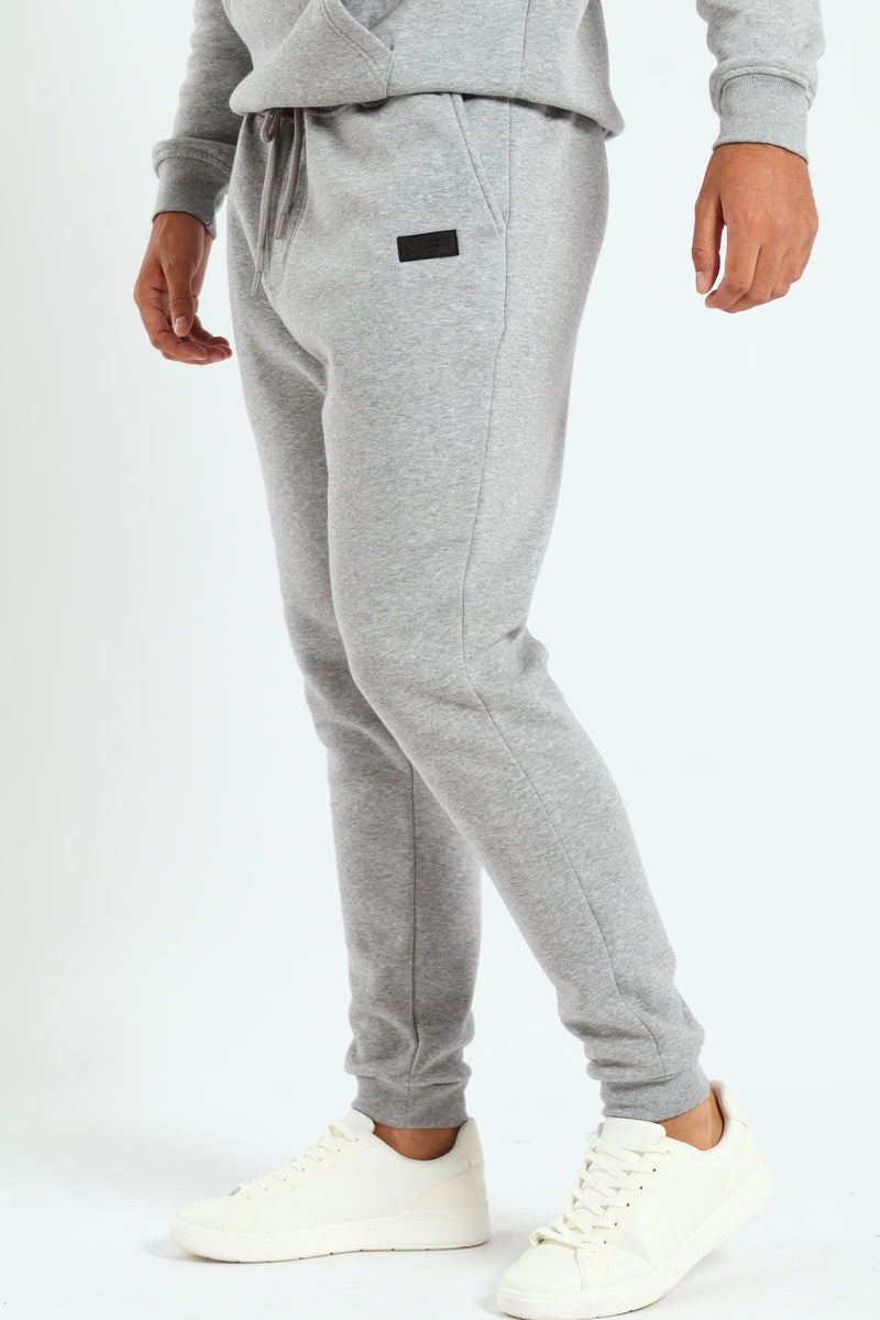 Basic Fleece Jogger - Grey Melange