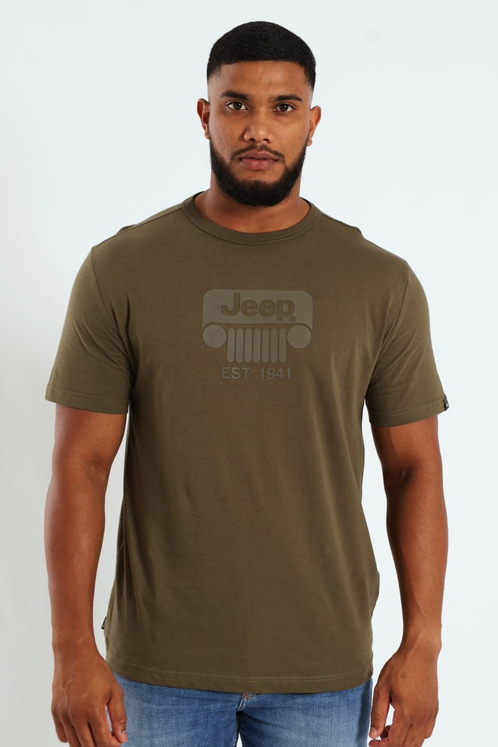 Essential Organic Logo Tee - Olive