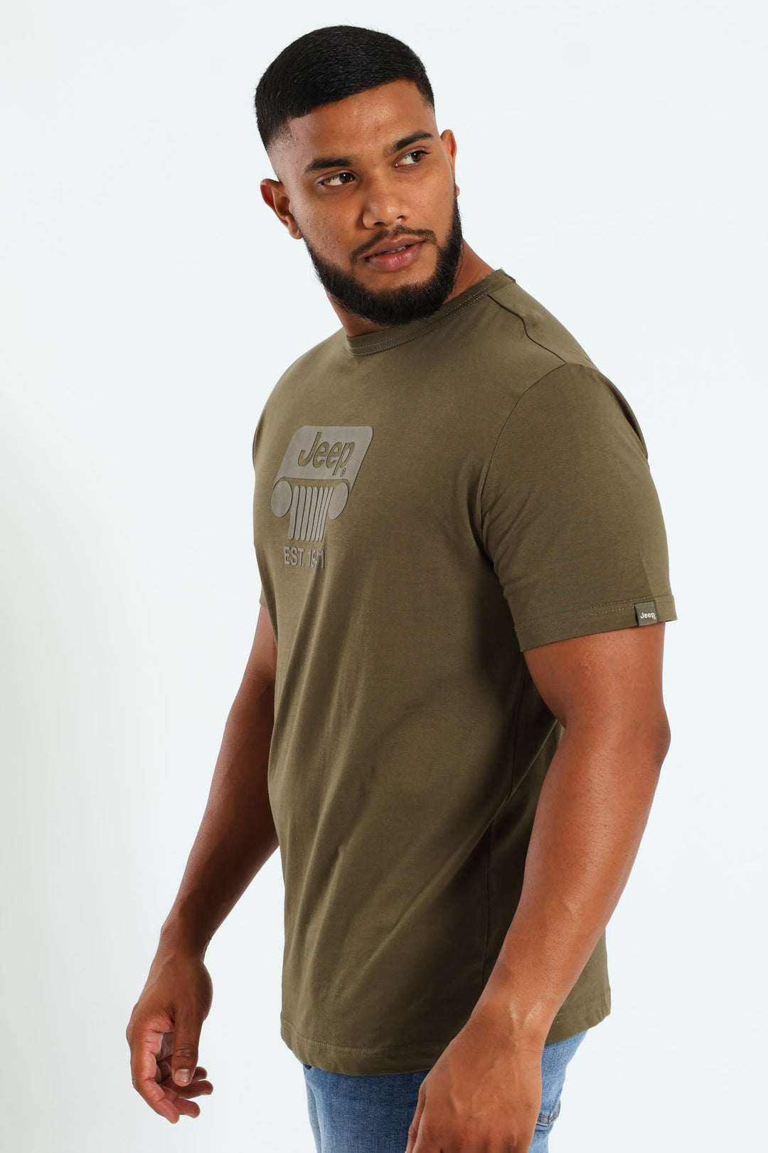 Essential Organic Logo Tee - Olive