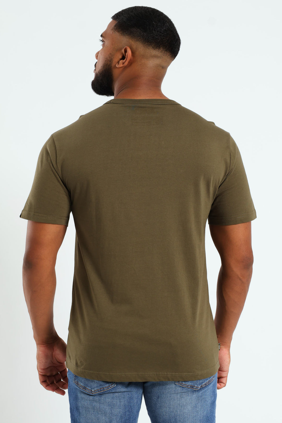Essential Organic Logo Tee - Olive
