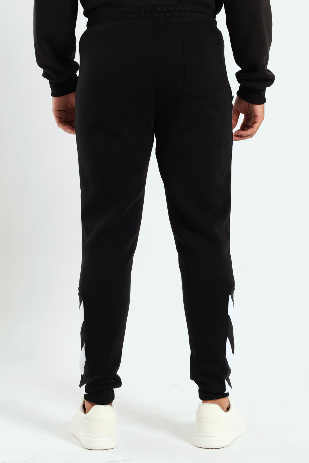 Side Print Trackpant - Black