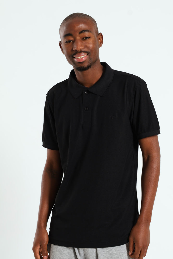 Basic Quick Dry Golfer - Black