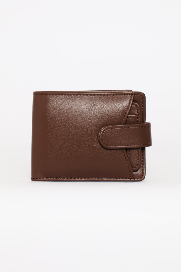 Bill Fold Wallet With Removable Cardholder - Tabacco
