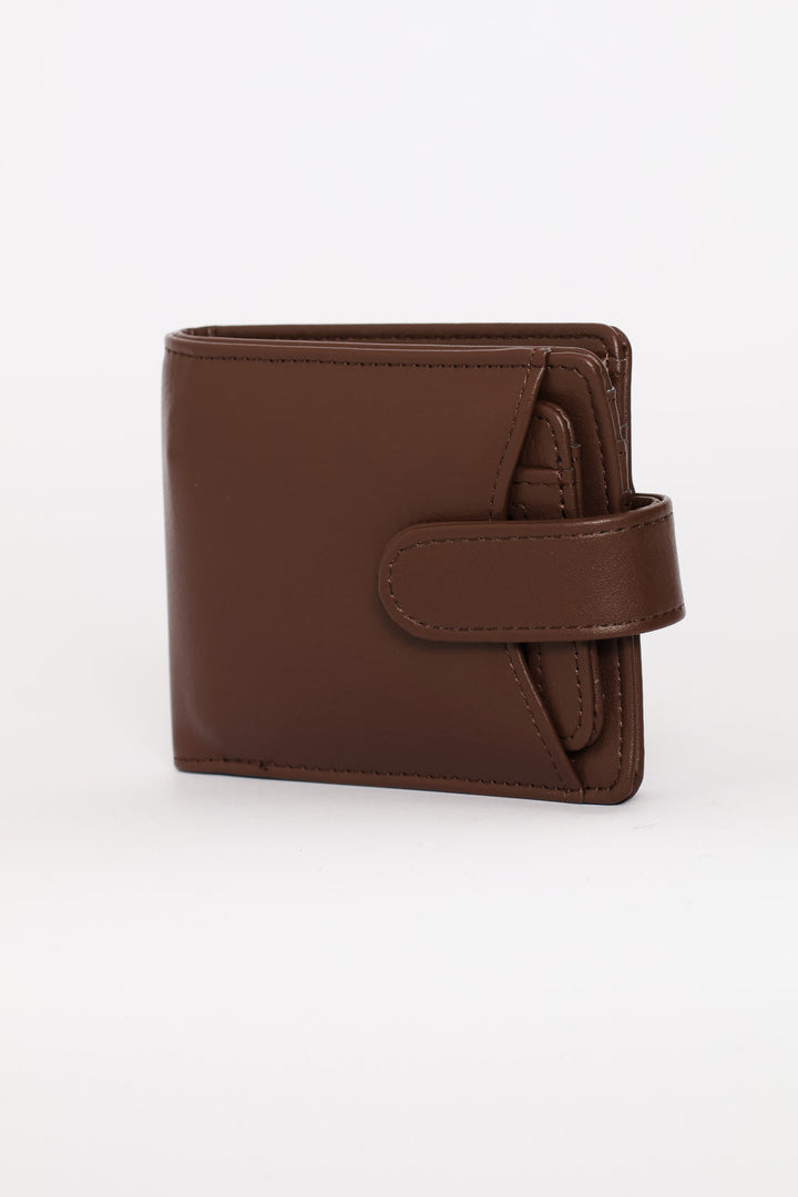 Bill Fold Wallet With Removable Cardholder - Tabacco