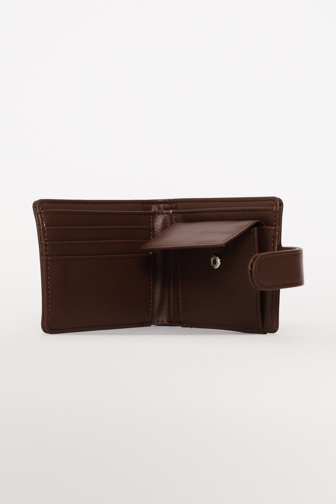 Bill Fold Wallet With Removable Cardholder - Tabacco