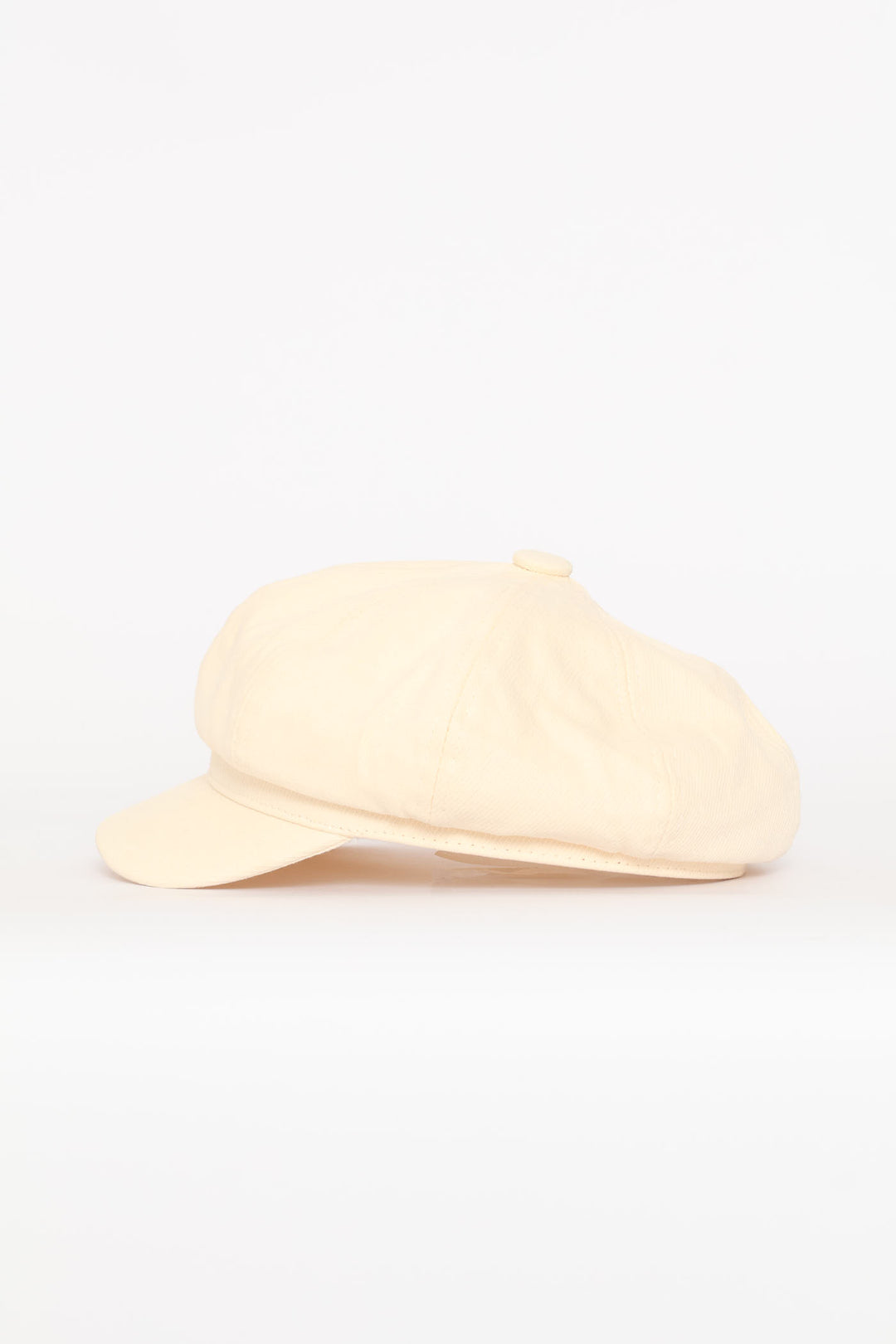 Panel Baker Boy Hat - Cream