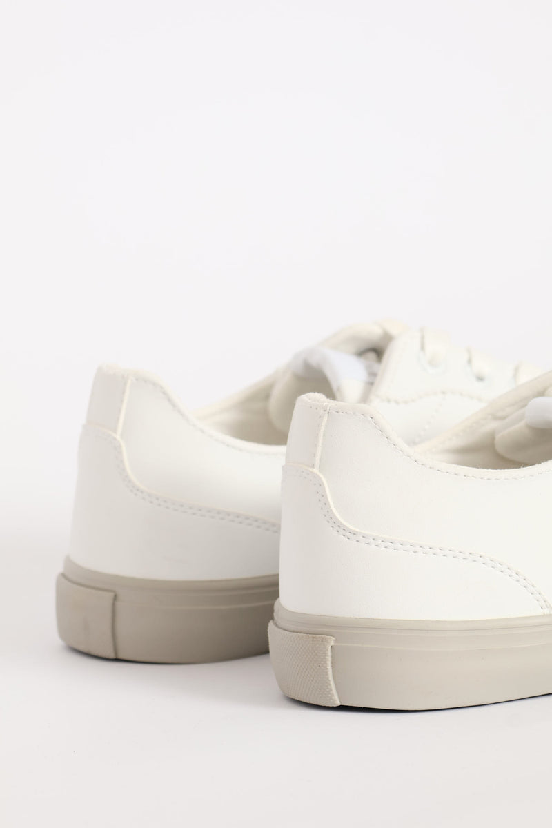 Basic Pu Sneaker - White
