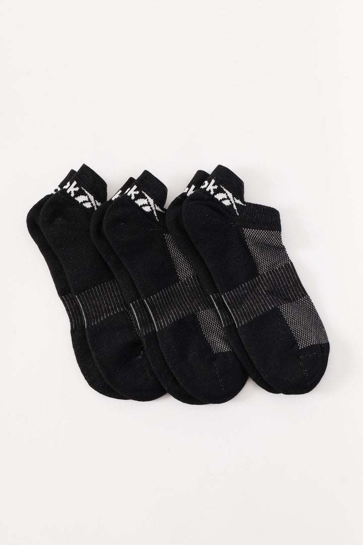 3 Pack Lowcut Sport Socks - Black