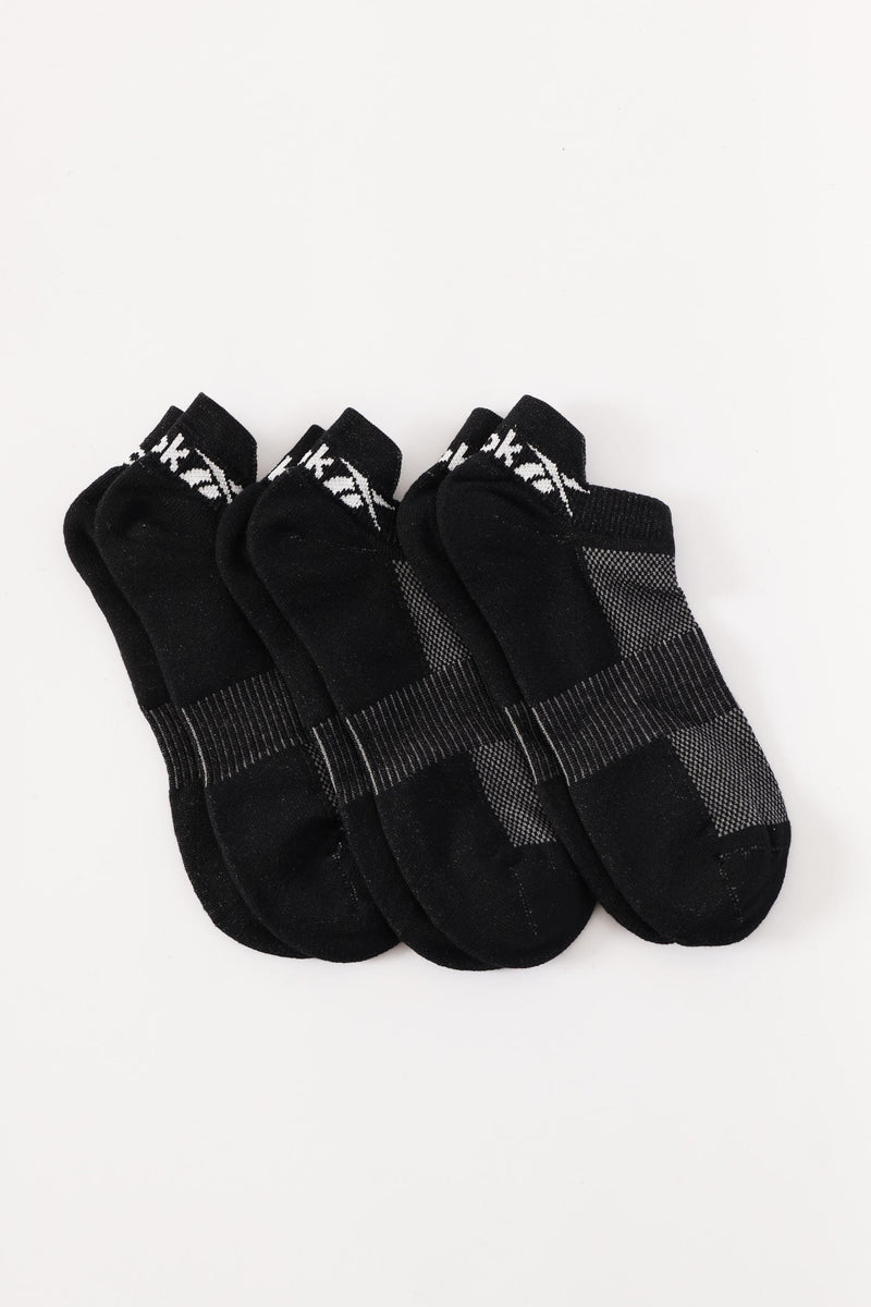 3 Pack Lowcut Sport Socks - Black