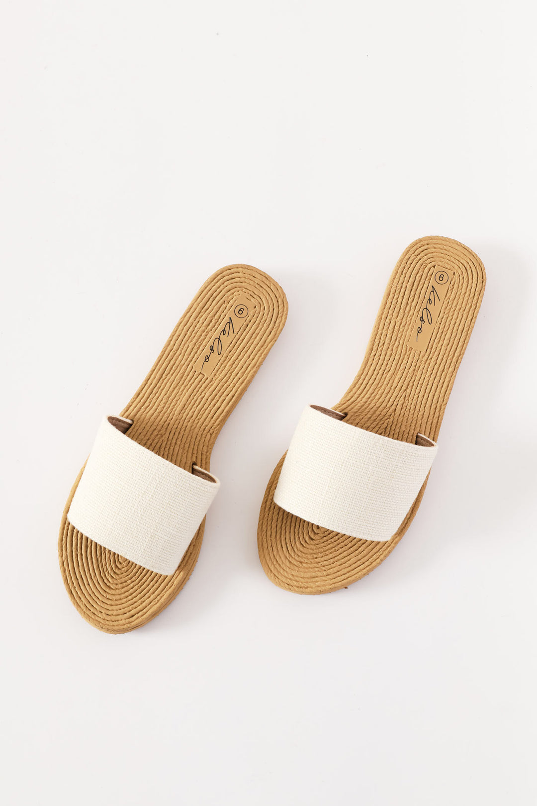 Plain Single Band Mule Sandal - White