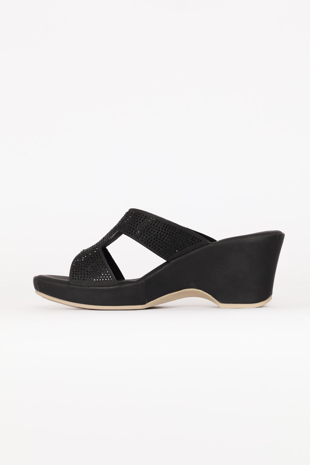 Diamante Clog Heel - Black