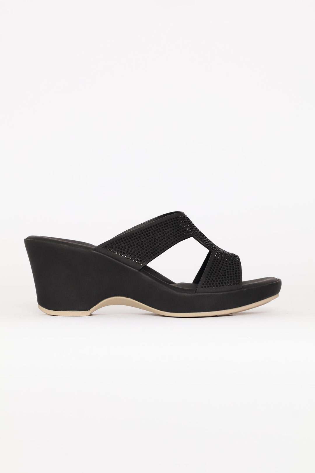 Diamante Clog Heel - Black