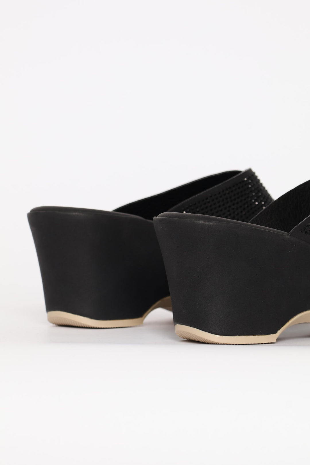 Diamante Clog Heel - Black