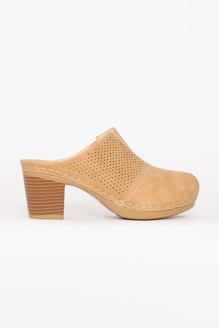 Soft Seanna Clog Heel - Mocha