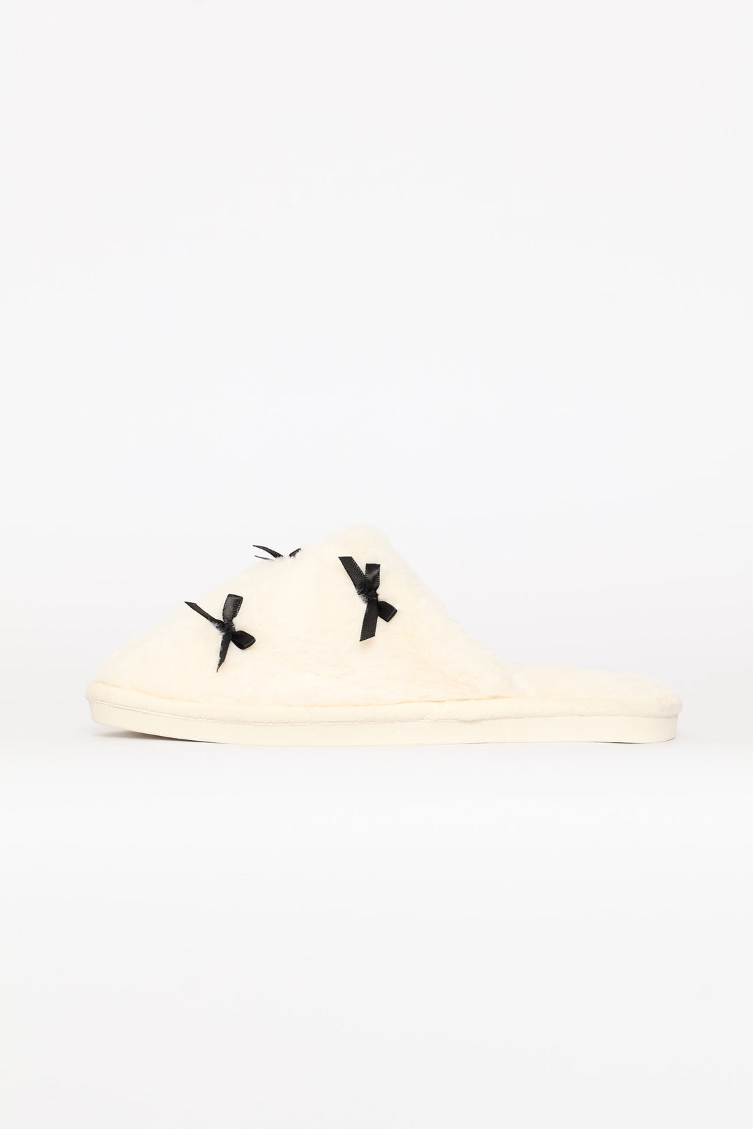 Multibow Slipper - Black/Cream