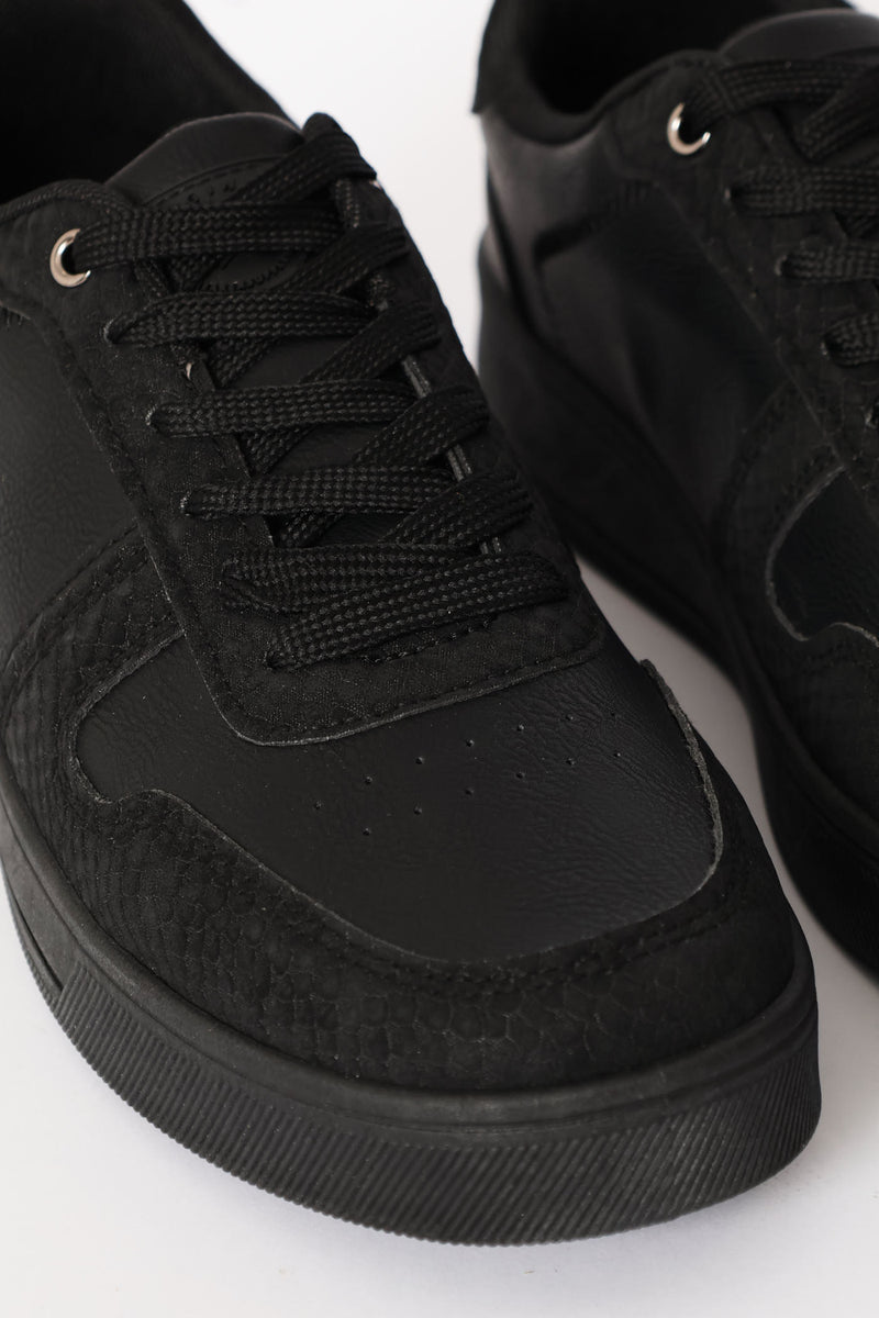 Jasper Lace Up Sneaker - Black