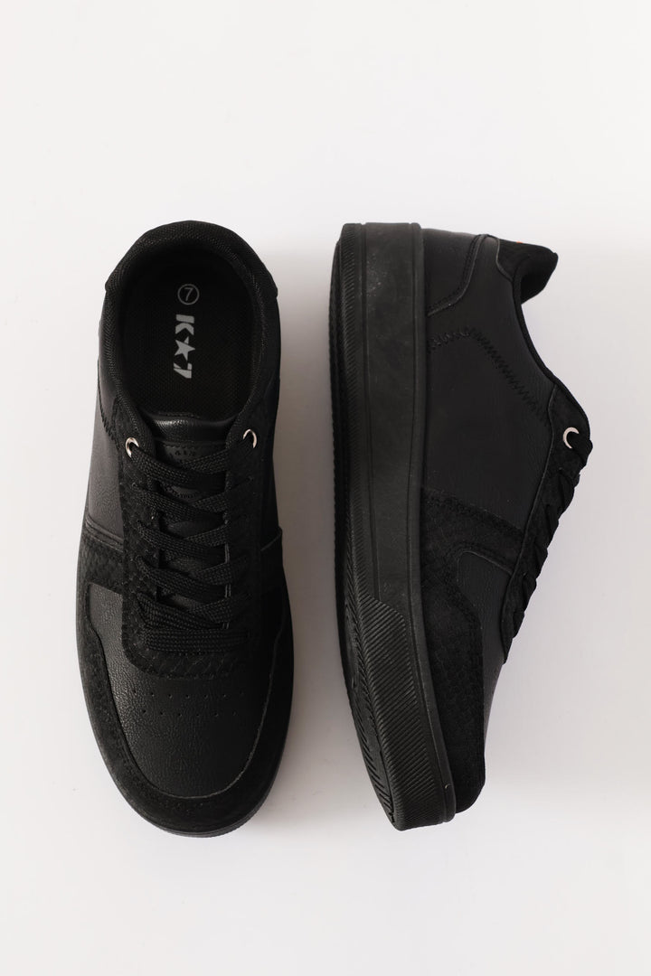 Jasper Lace Up Sneaker - Black