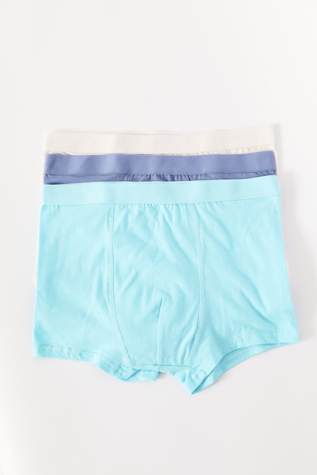 Boys 3 Pack Plain Boxers - Multi